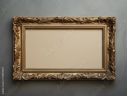 Antique gold blank frame © Han