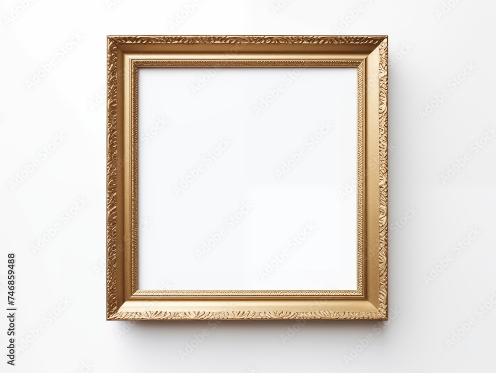 Fototapeta premium Antique gold blank frame