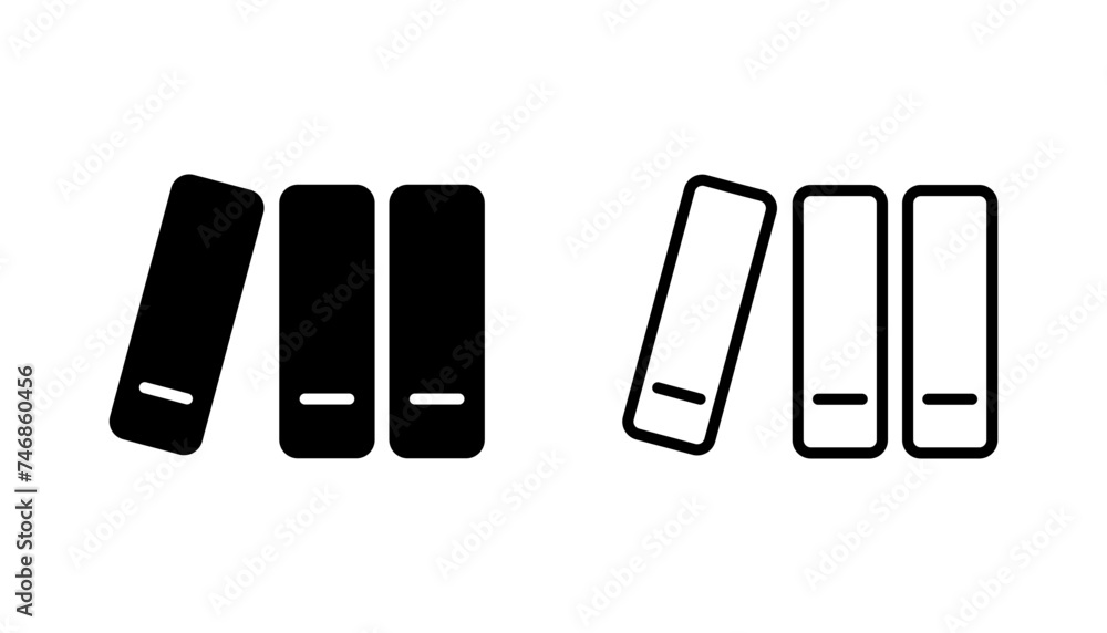Library icon set. education icon vector Library icon set. education icon vector