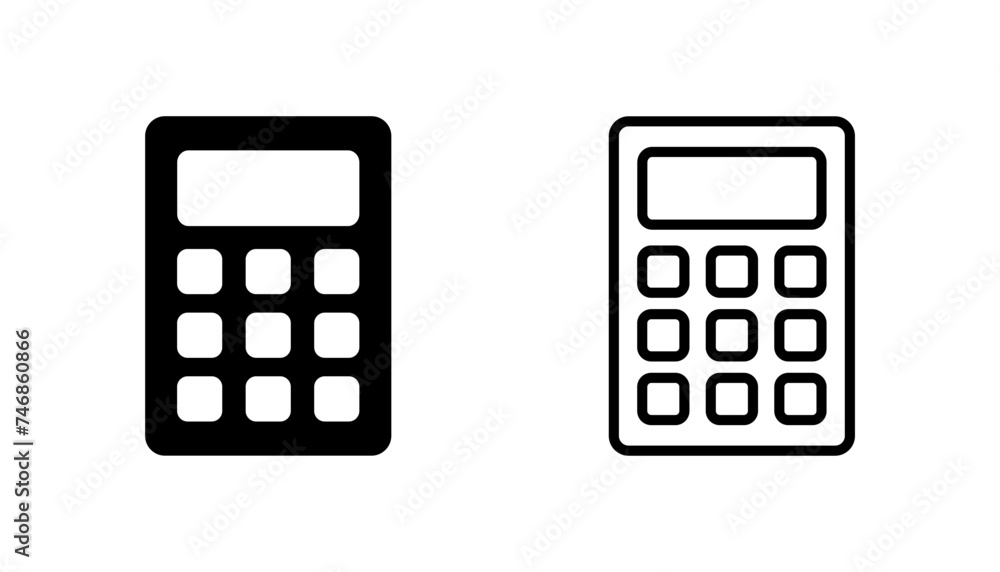 Calculator icon set. Accounting calculator icon. calculator vector Calculator icon set. Accounting calculator icon. calculator vector