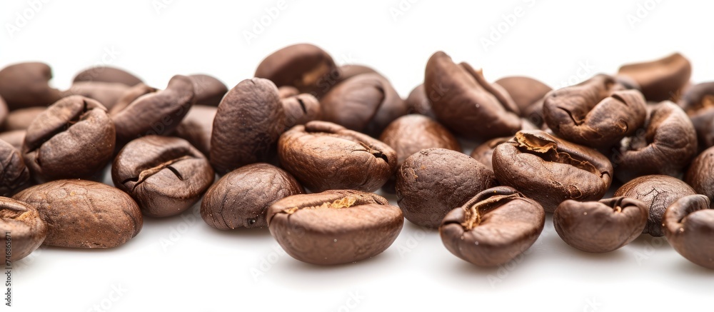 A Bountiful Harvest: Assorted Nuts Spread on a White Surface, Wholesome and Nutritious Snack Concept A Bountiful Harvest: Assorted Nuts Spread on a White Surface, Wholesome and Nutritious Snack Concept