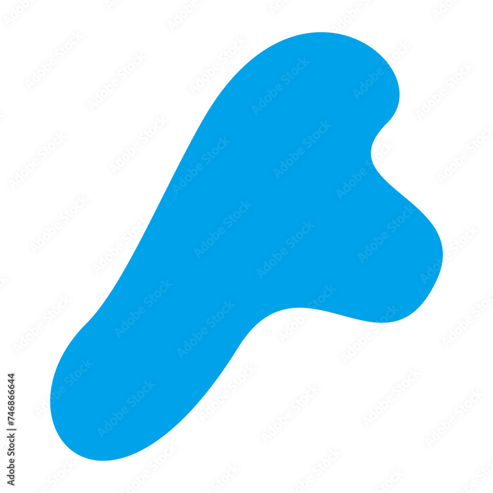 Blue Organic Shape Bloob Design Blue Organic Shape Bloob Design
