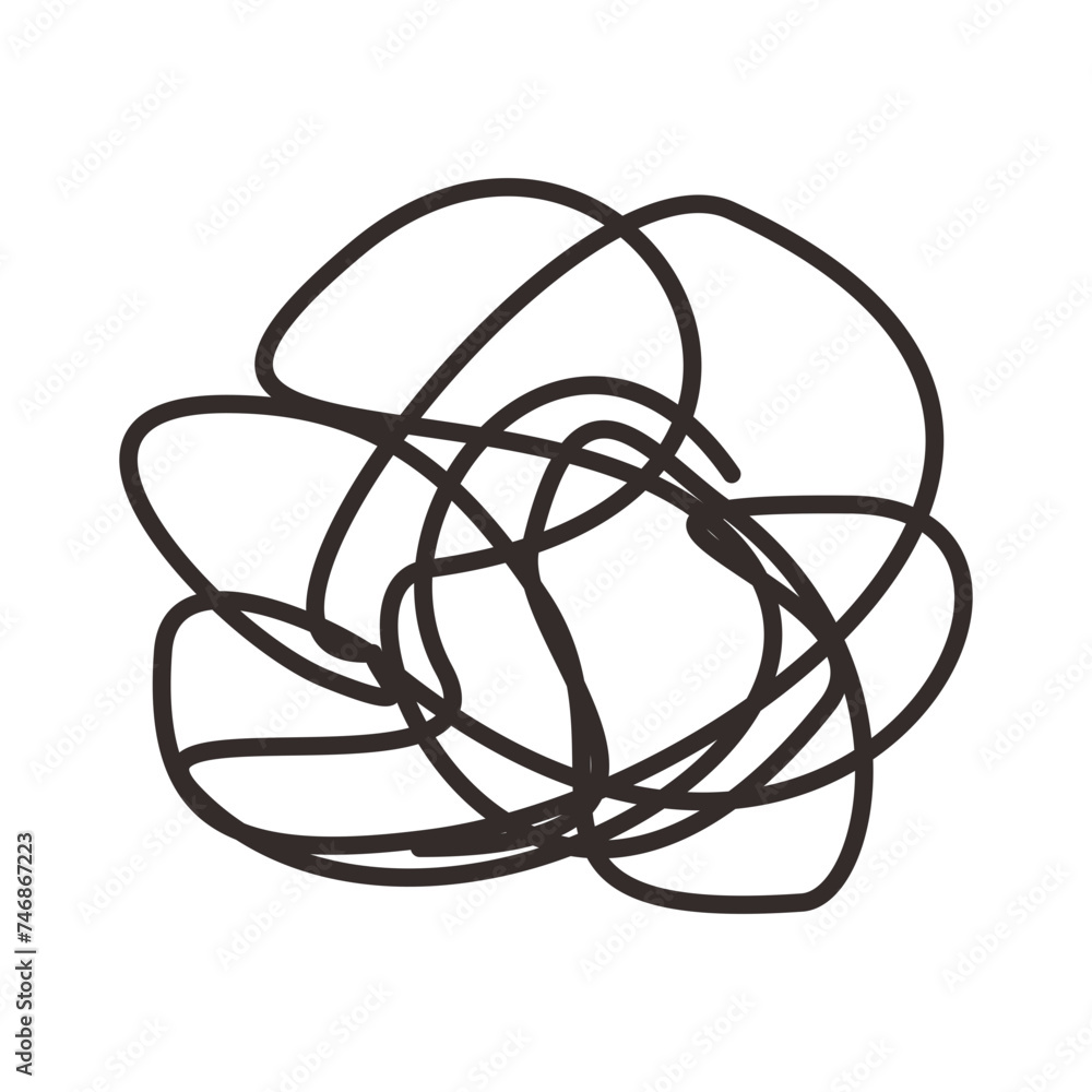 Scribble Chaos Line Pencil Hand drawn Scribble Chaos Line Pencil Hand drawn