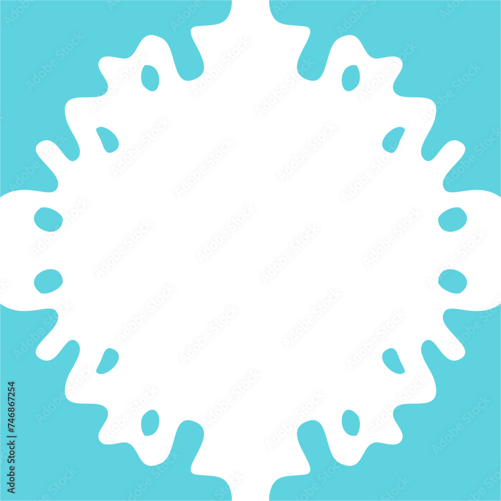 Water drop frame decoration Water drop frame decoration