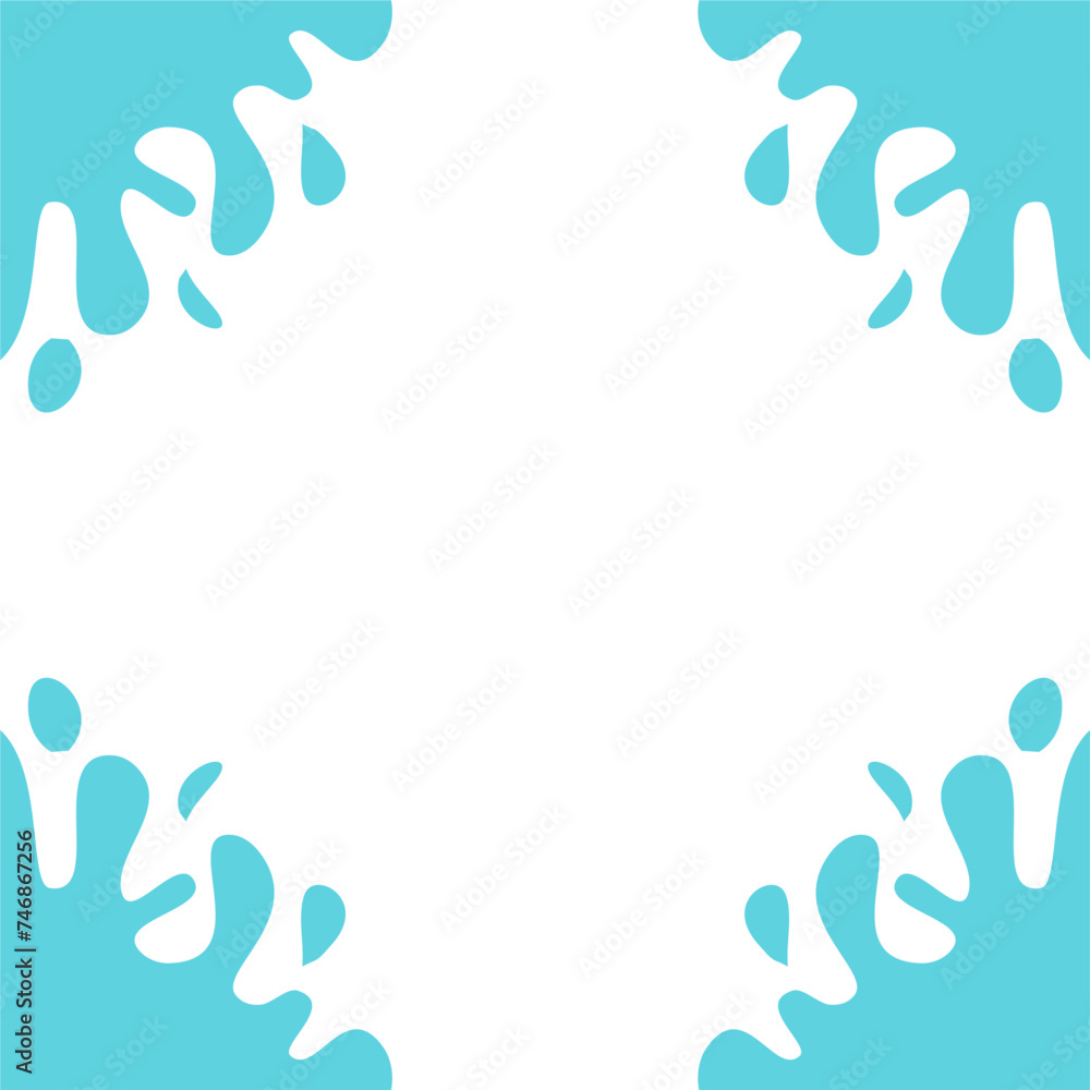 Water drop frame decoration Water drop frame decoration