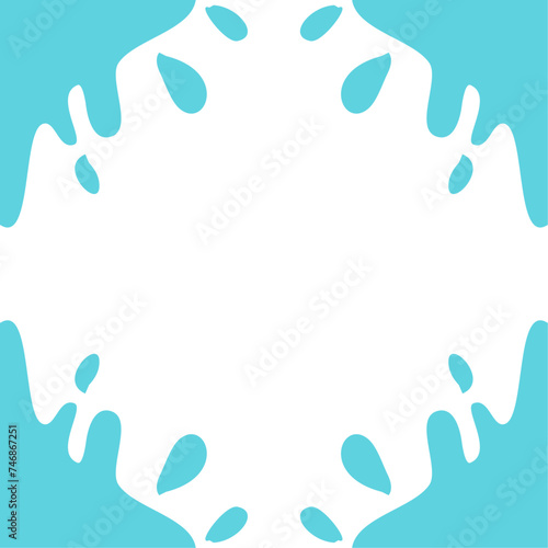 Water drop frame decoration
