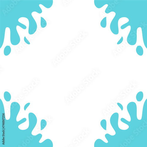 Water drop frame decoration