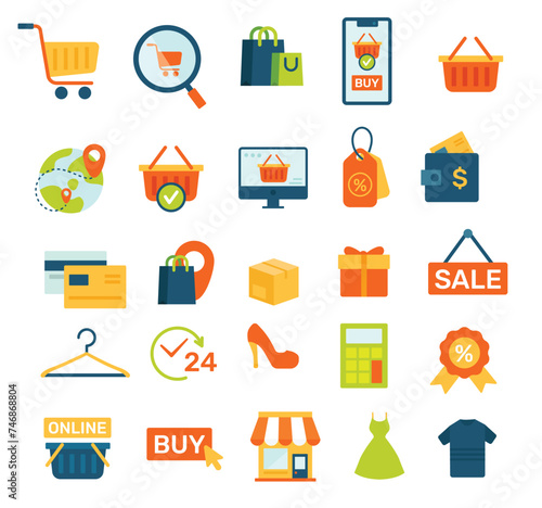 Shopping Icons Set. Big Set Of Icons. Business Icons Set. Big Set Of Business Icons Collection. Vector Icons Collection. Sale Icons Set. Sale Icons Set. Store Icons Set