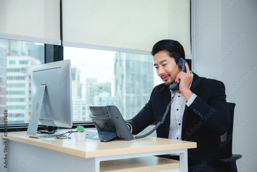 Customer service, call center or telemarketing team and manager or mentor looking happy reading online feedback or sale on website. Diversity people, support sales consultant training office Customer service, call center or telemarketing team and manager or mentor looking happy reading online feedback or sale on website. Diversity people, support sales consultant training office