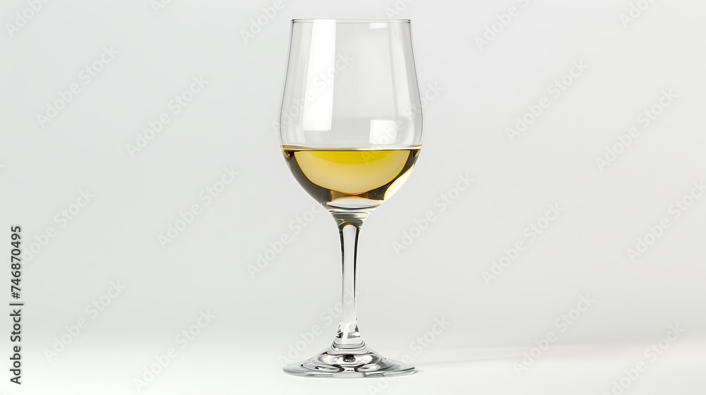 A glass of wine on a WHITE background A glass of wine on a WHITE background