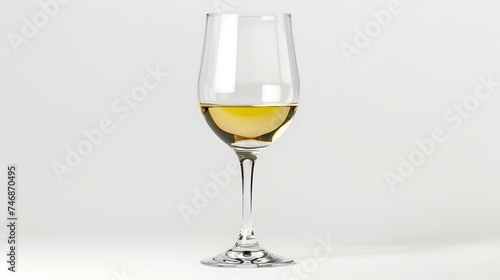 A glass of wine on a WHITE background