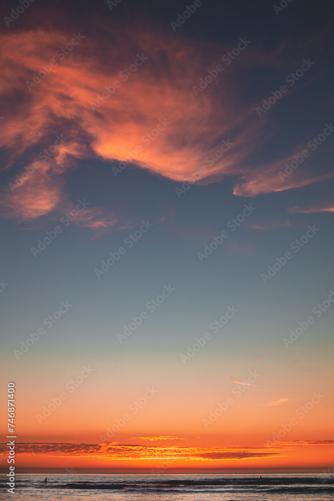 Fototapeta premium sunset at a california beach