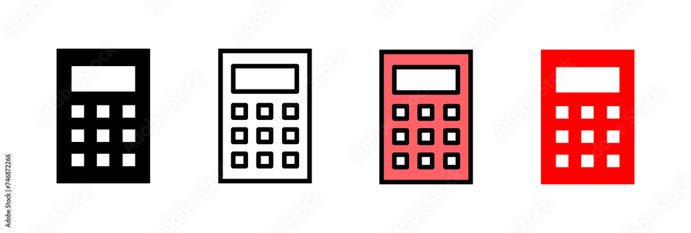 Calculator icon vector illustration. Accounting calculator sign and symbol. Calculator icon vector illustration. Accounting calculator sign and symbol.