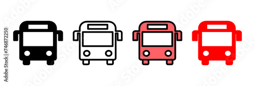 Bus icon vector illustration. bus sign and symbol. transport symbol