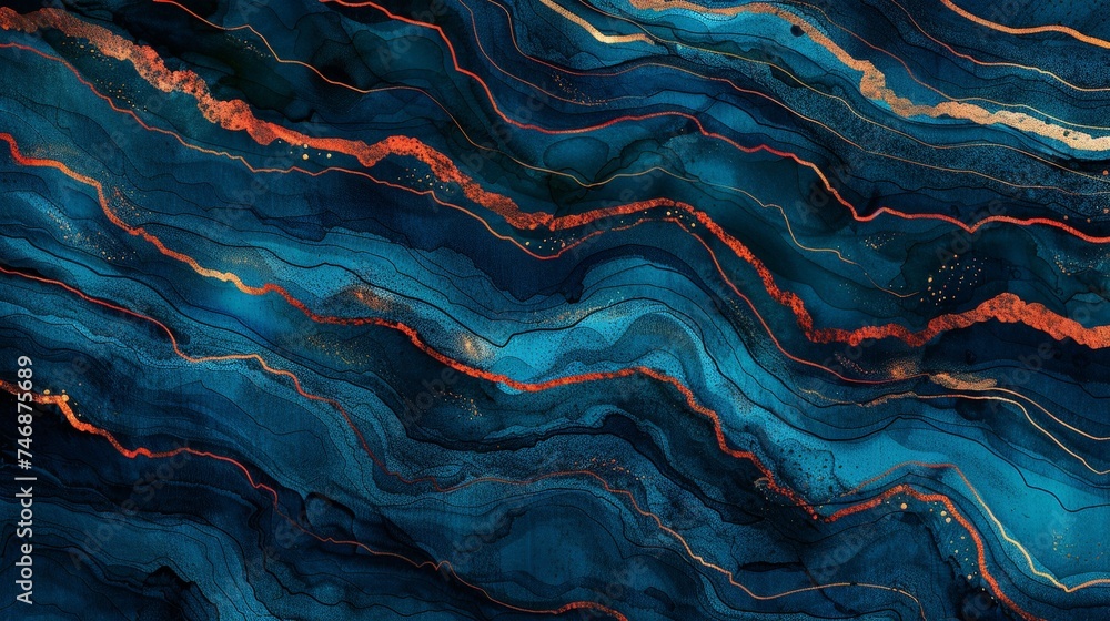 Abstract Blue and Red Marble Texture with Golden Veins, Artistic Waves Pattern, Luxury Background Design Abstract Blue and Red Marble Texture with Golden Veins, Artistic Waves Pattern, Luxury Background Design