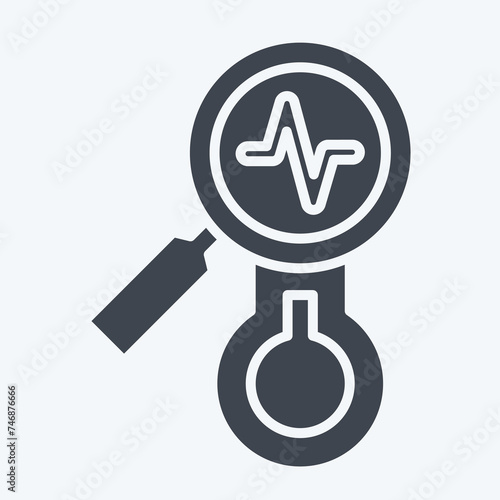 Icon Observations. related to Climate Change symbol. glyph style. simple design editable. simple illustration