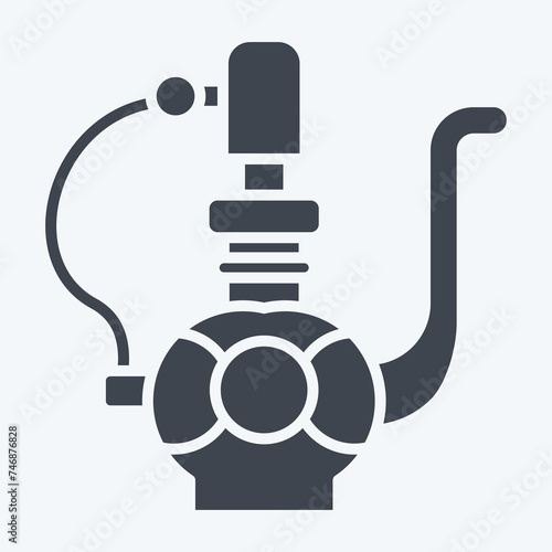 Icon Teapot. related to Saudi Arabia symbol. glyph style. simple design editable. simple illustration photo