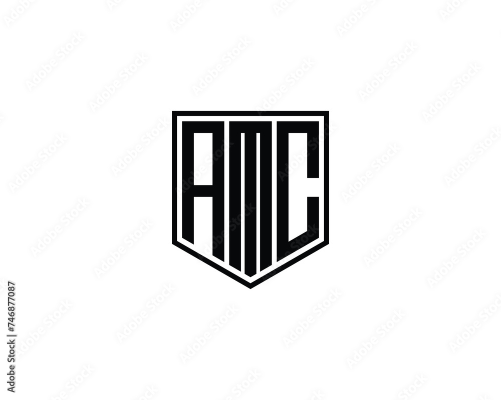 A M C logo design vector template A M C logo design vector template
