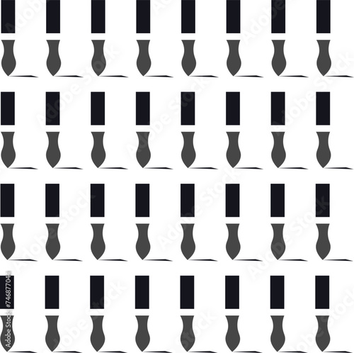 Geometric shapes imitate a writing pen