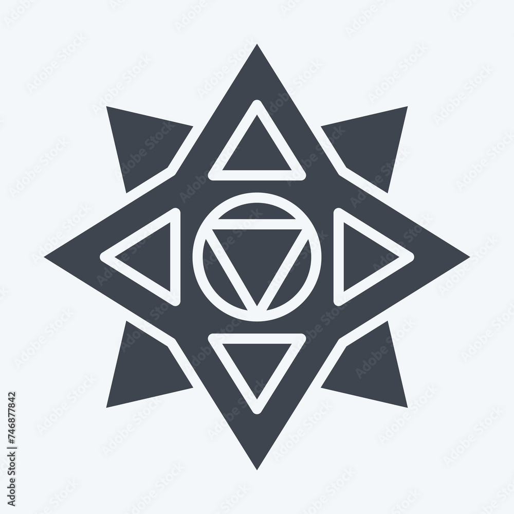 Icon Shuriken. related to Ninja symbol. glyph style. simple design editable. simple illustration Icon Shuriken. related to Ninja symbol. glyph style. simple design editable. simple illustration