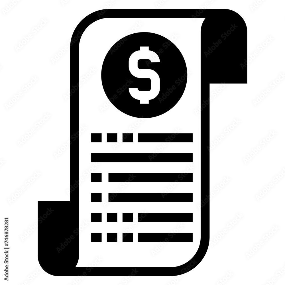 Invoice bill document vector icon Invoice bill document vector icon