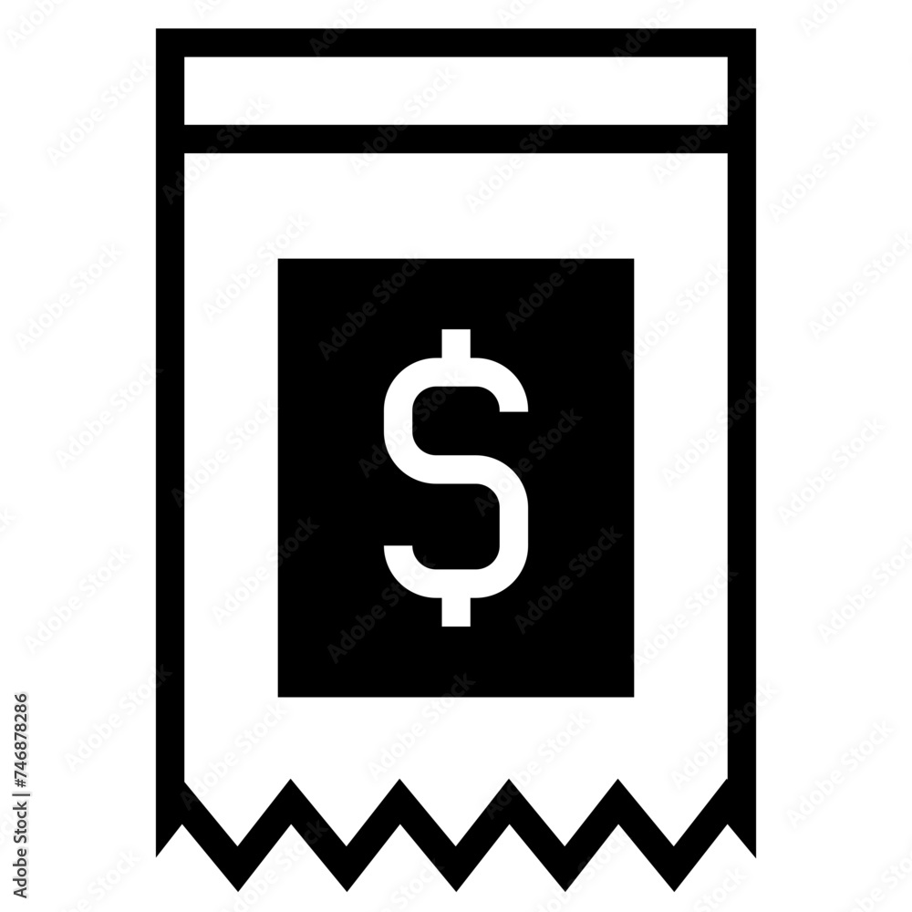 Invoice bill document vector icon Invoice bill document vector icon