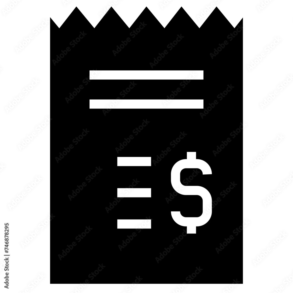 Invoice bill document vector icon Invoice bill document vector icon