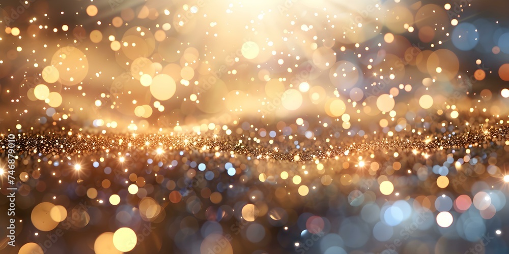 Elegant golden bokeh background with soft glimmering lights for festive decor. Concept Golden Decor, Bokeh Background, Festive Lighting, Elegant Atmosphere, Soft Glamour Elegant golden bokeh background with soft glimmering lights for festive decor. Concept Golden Decor, Bokeh Background, Festive Lighting, Elegant Atmosphere, Soft Glamour