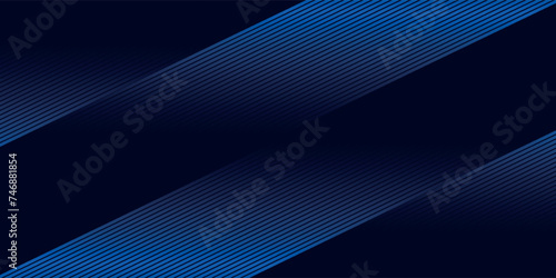 Blue abstract background with blue glowing geometric lines.