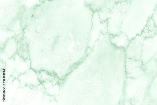 Fototapeta Naklejka Na Ścianę i Meble -  Green white marble wall surface gray pattern graphic abstract light elegant for do floor plan ceramic counter texture tile silver background.