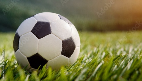 Soccer stadium in summer with the ball   © adobedesigner