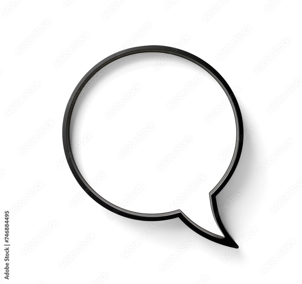 Blank Speech Bubble on Transparent Background Blank Speech Bubble on Transparent Background