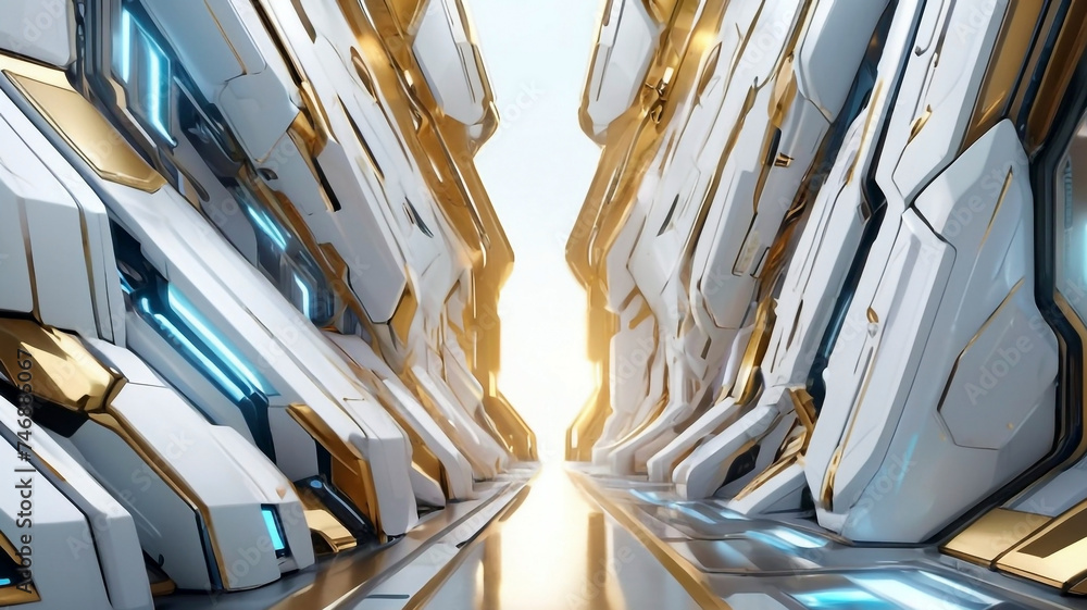 Obraz premium Futuristic sci fi background