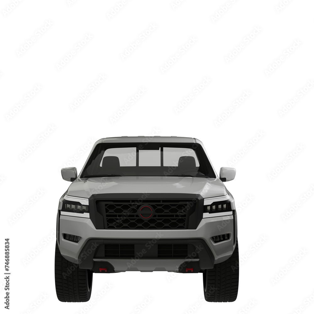 Naklejka premium trucks isolated on white