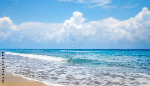 Perfect sky and water of ocean. Travel  holdiay  summer concept. 