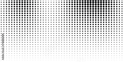 Halftone gradient. Dotted gradient, smooth dots spraying and halftones dot background seamless horizontal geometric pattern vector template set. vector