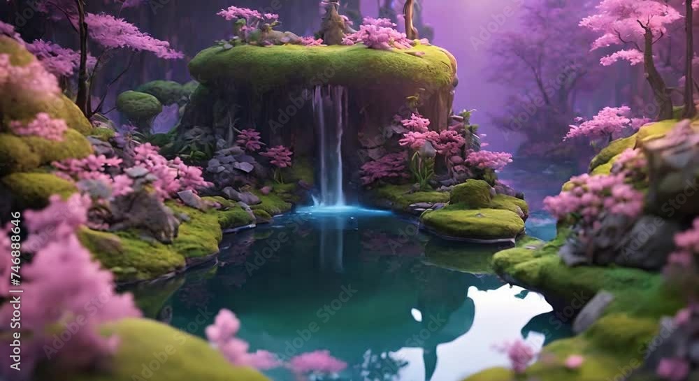 Tranquil Escape, The Alluring Pool of the Amethyst Grove Tranquil Escape, The Alluring Pool of the Amethyst Grove