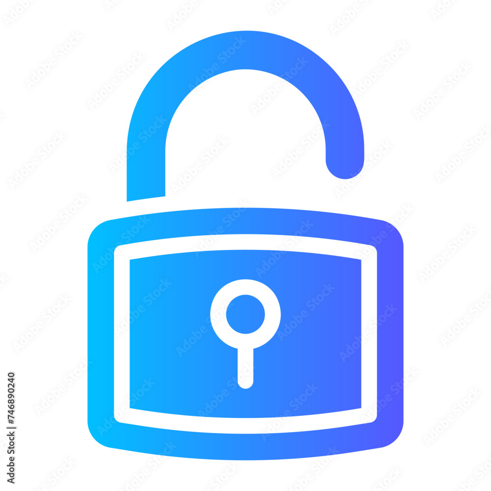 padlock Gradient icon padlock Gradient icon