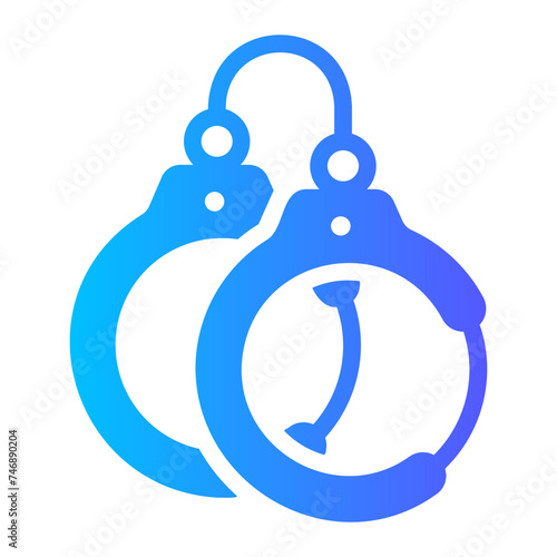 hand cuffs Gradient icon