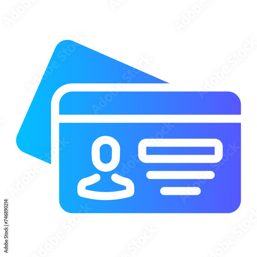 id card Gradient icon