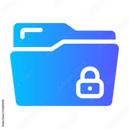 secure data Gradient icon