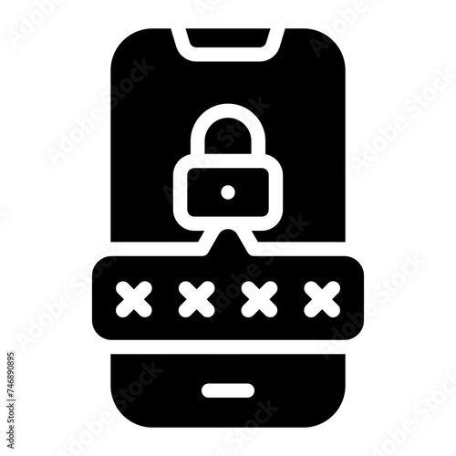 pin code Solid icon