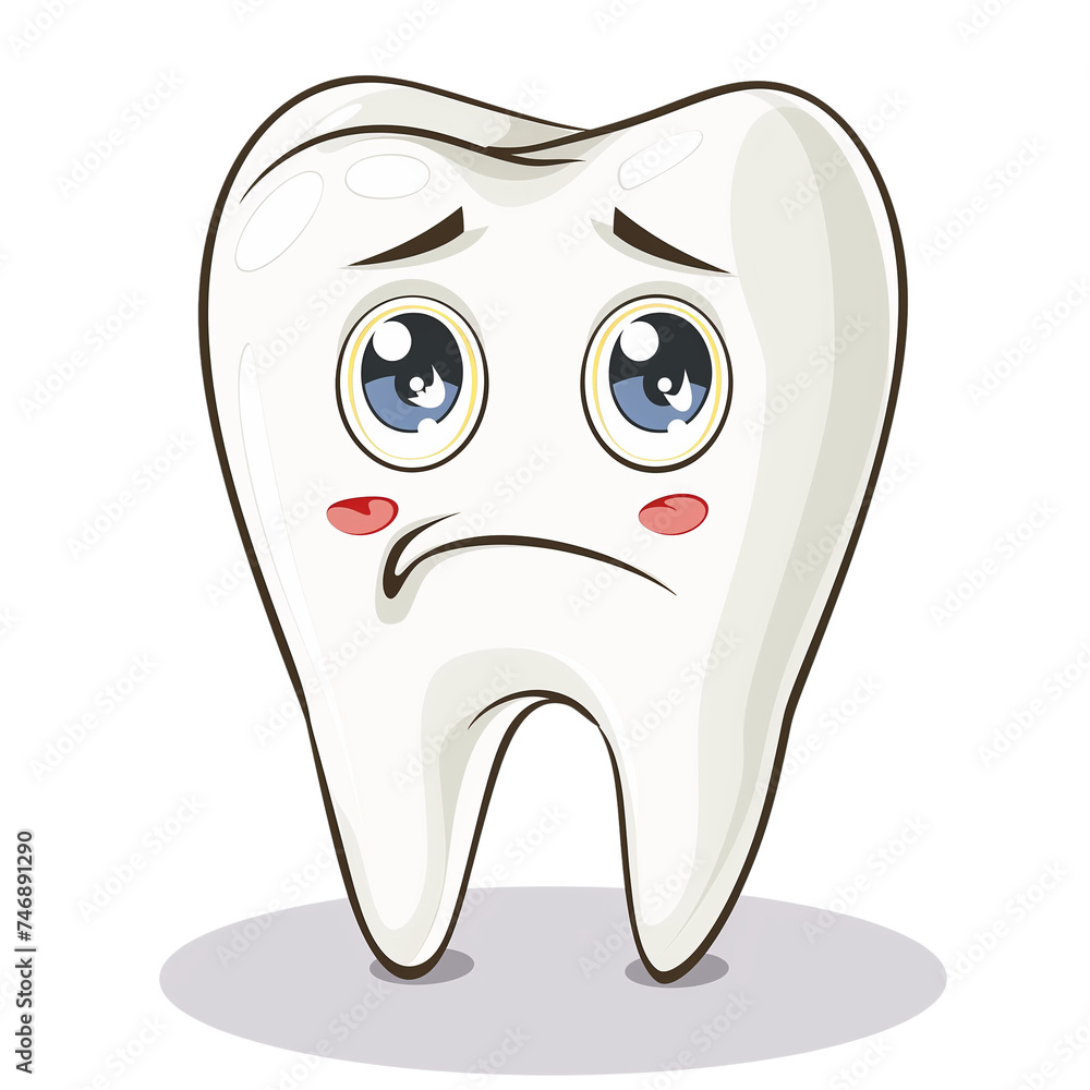 Beautiful clipart Tooth isolate on white background Beautiful clipart Tooth isolate on white background