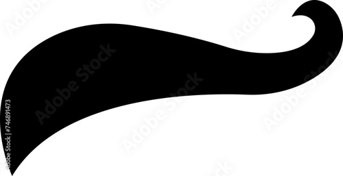 Foto Swoosh and swoop underline typography tail shape in fill style