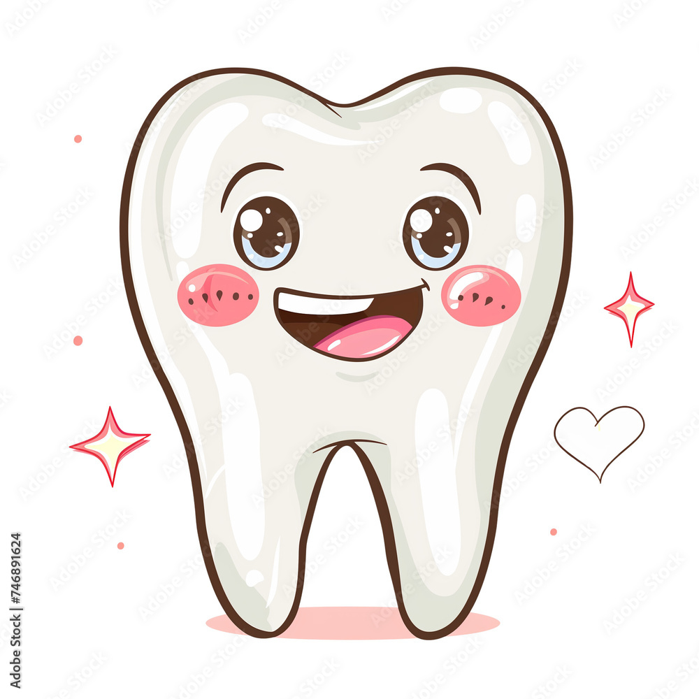 Beautiful clipart Tooth isolate on white background Beautiful clipart Tooth isolate on white background