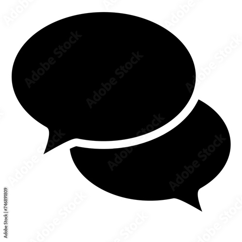 chat message icon, Social media message.