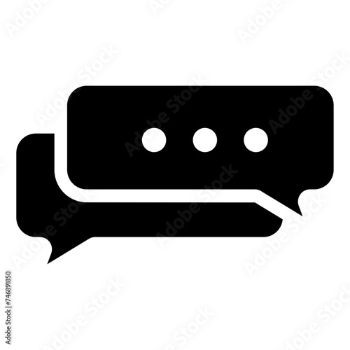 chat message icon, Social media message.