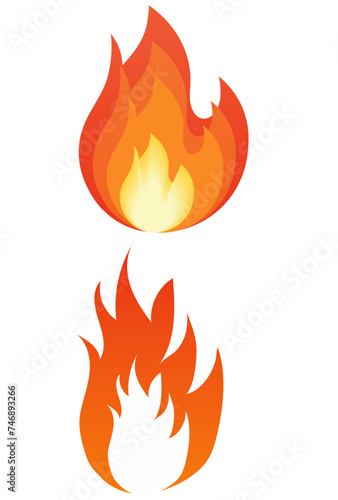 Vector fire icon image