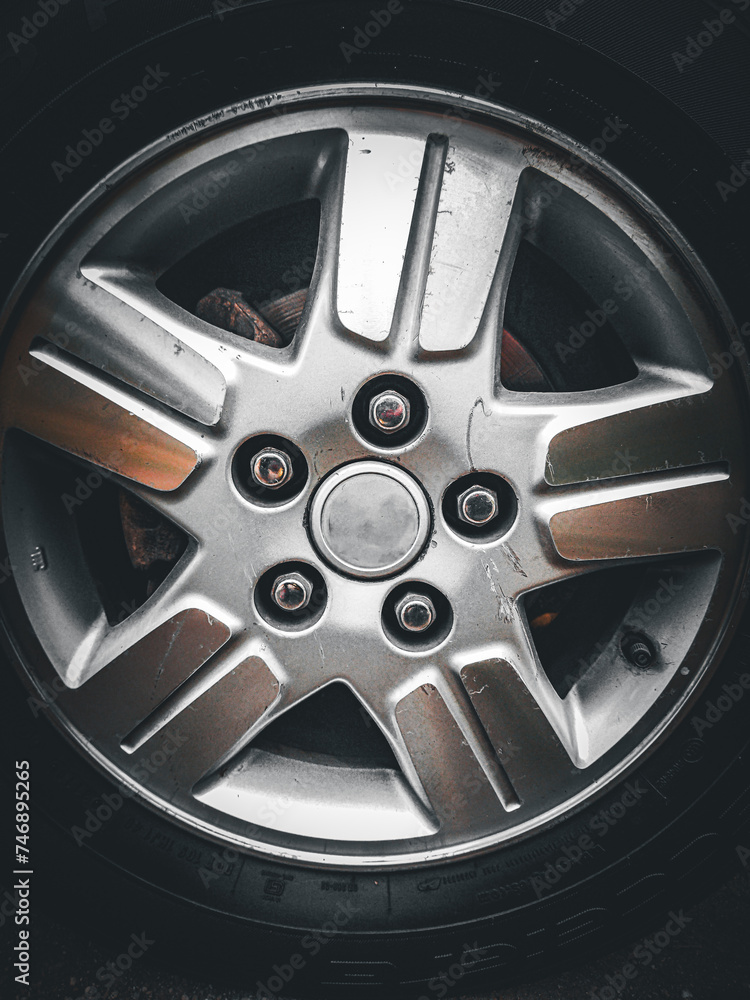 background of car tire chrome wheels background of car tire chrome wheels