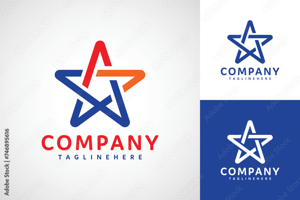 Company star logo design Company star logo design
